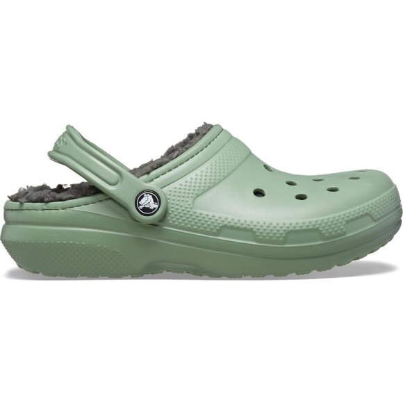 NEW Crocs Unisex M6/W8, M7/W9, M8/W10 Classic Lined Clog - Moss/Multi - Picture 4 of 7